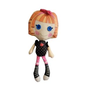 Lalaloopsy Button Eyes 13” Plush Doll Pink Hair